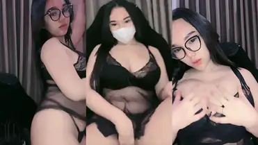 Bokep Tambah Montok Ratu Glowing Mango Black Lingerie poster