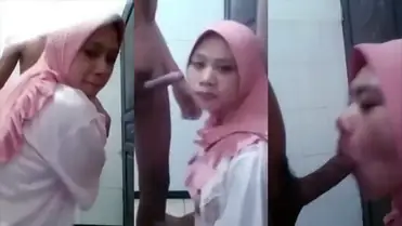 Bokep Terbaru Jilbab Pink Nyepong Kontol Panjang poster