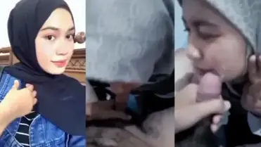 Hijab Cantik Sepong Rakus Crot Peju Panas di Muka poster